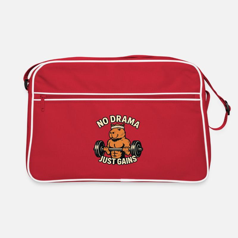 Pas de drame Juste gagner en forme capybara Sac Retro