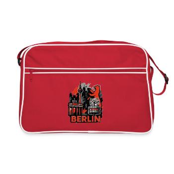 Berlin Skyline Bear - Sac Retro - rouge/blanc - Devant