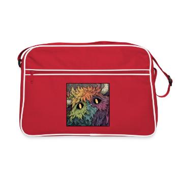 Rainbow Monster Color Game - Retro Bag - red/white - Front