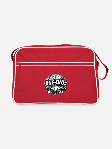 One-Day Road Trip Time Travel - Retro Bag - red/white - Front