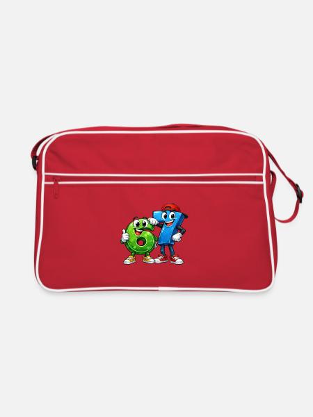 67 sixseven - Retro Bag - red/white - Front