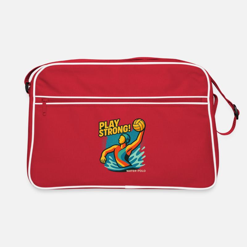Polo Aquatique Puissance - Sac Retro - rouge/blanc
