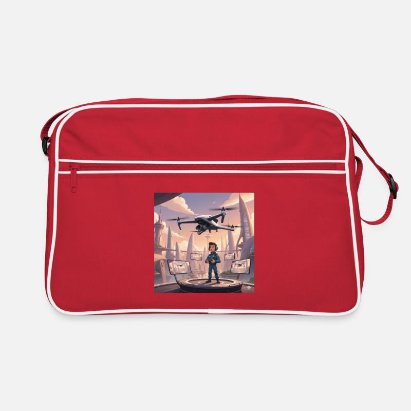 Drone Pilot in Neon Town Retro Bag