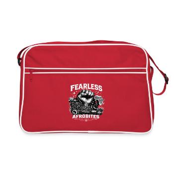 Furchtlos AfroBites: Klang & Küche - Retro Tasche - Rot/Weiß - Vorne