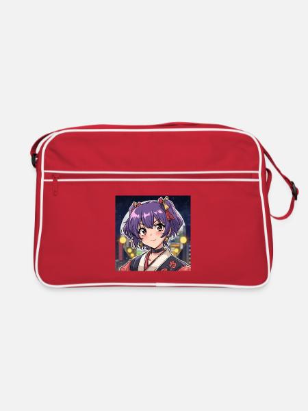 stickers style manga - Sac Retro - rouge/blanc - Devant