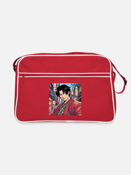 stickers style manga - Sac Retro - rouge/blanc - Devant