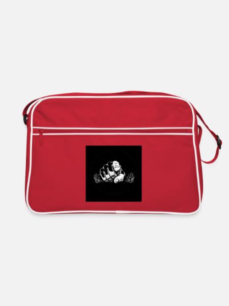 You Are Here: Vintage Index Finger - Retro Bag - red/white - Front