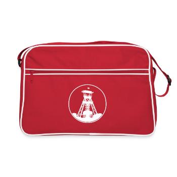 Ruhr area: We from the Pott (white) - Retro Bag - red/white - Front