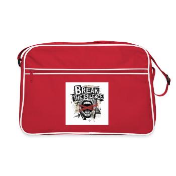 Briser le silence - Sac Retro - rouge/blanc - Devant