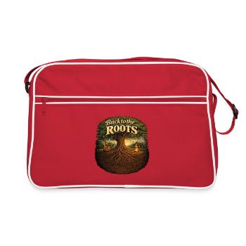 Back to the roots - Retro Bag - red/white - Front