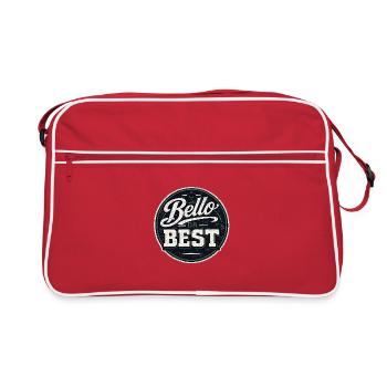 Bello Da Best: Vintage Badge - Retro Bag - red/white - Front