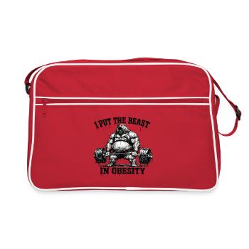 bête - Sac Retro - rouge/blanc - Devant
