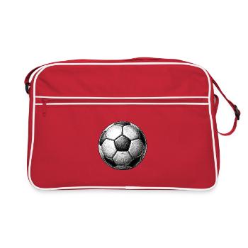 Football - Sac Retro - rouge/blanc - Devant