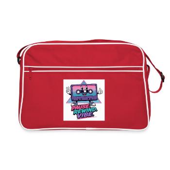 Pause Retour en arrière Cassette Vibe - Sac Retro - rouge/blanc - Devant