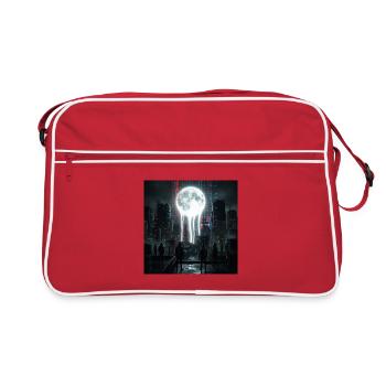 Takt des Mondes - Retro Tasche - Rot/Weiß - Vorne