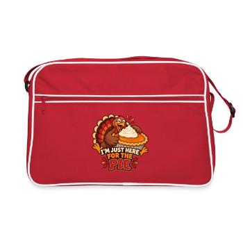 Verspielter Truthahnkuchen-Zinger - Retro Tasche - Rot/Weiß - Vorne