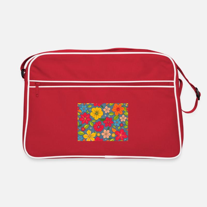 Blumenmuster im Boho-Design Retro Tasche