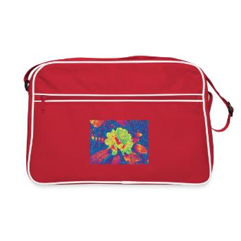 Fleur Néon Fleur Psychédélique - Sac Retro - rouge/blanc - Devant