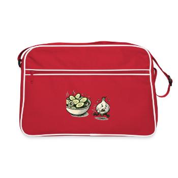 GurkenBowl pense que l’oignon est trop épicé - Sac Retro - rouge/blanc - Devant