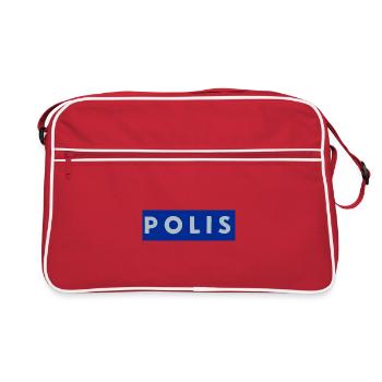 police - Retro Bag - red/white - Front