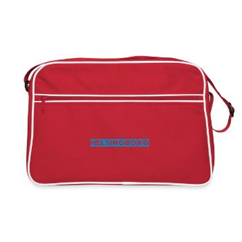 Helsingborg Block Letters - Retro Bag - red/white - Front