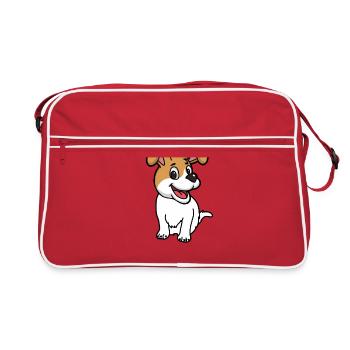 Chien Enfants Bébé Animaux De compagnie Chiens Petit animal - Sac Retro - rouge/blanc - Devant