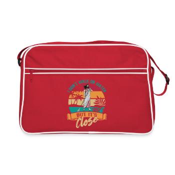Je ne marche pas sur l’eau mais c’est proche - Jésus - SUP - Sac Retro - rouge/blanc - Devant