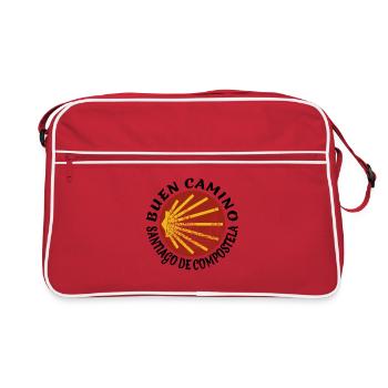 Buen Camino Santiago de Comostela - Jakobsweg - Sac Retro - rouge/blanc - Devant