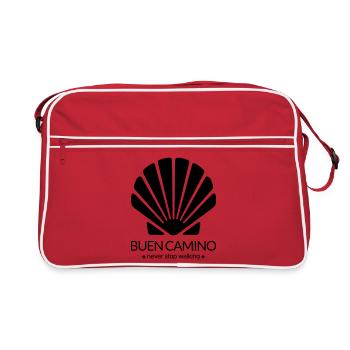 Buen Camino Saint Jacques de Compostelle - Sac Retro - rouge/blanc - Devant