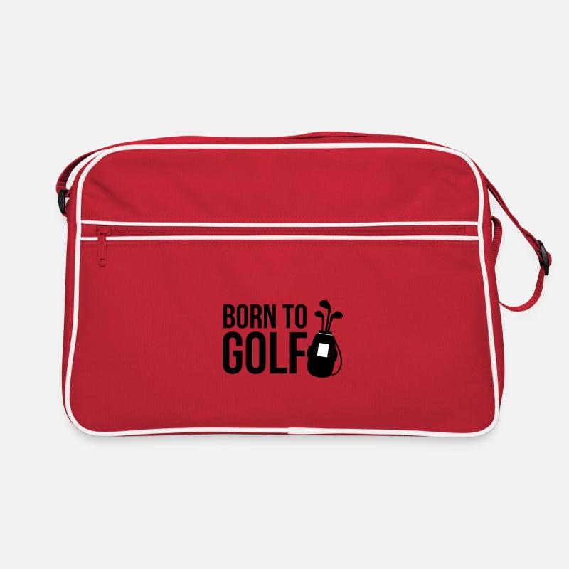 Golf golfen Golfschläger Caddy Geschenk Golfshirt Retro Tasche