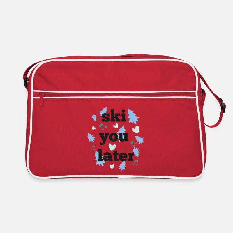Ski plus tard - Sac Retro - rouge/blanc