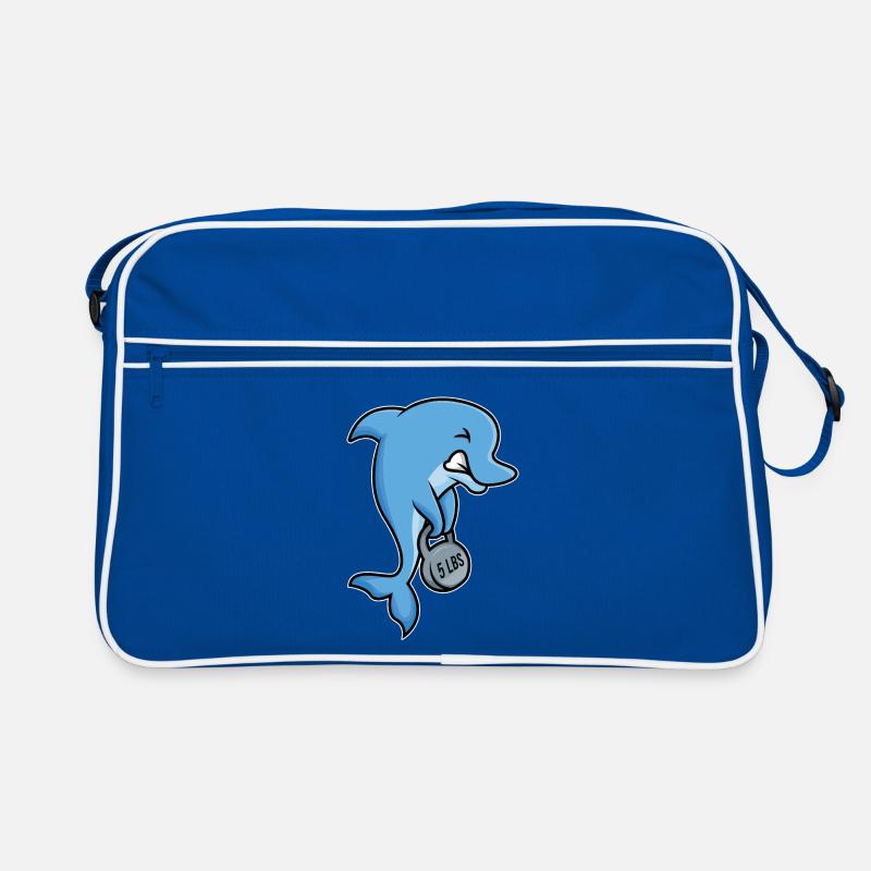 conception forte de forme physique de dauphin Sac Retro