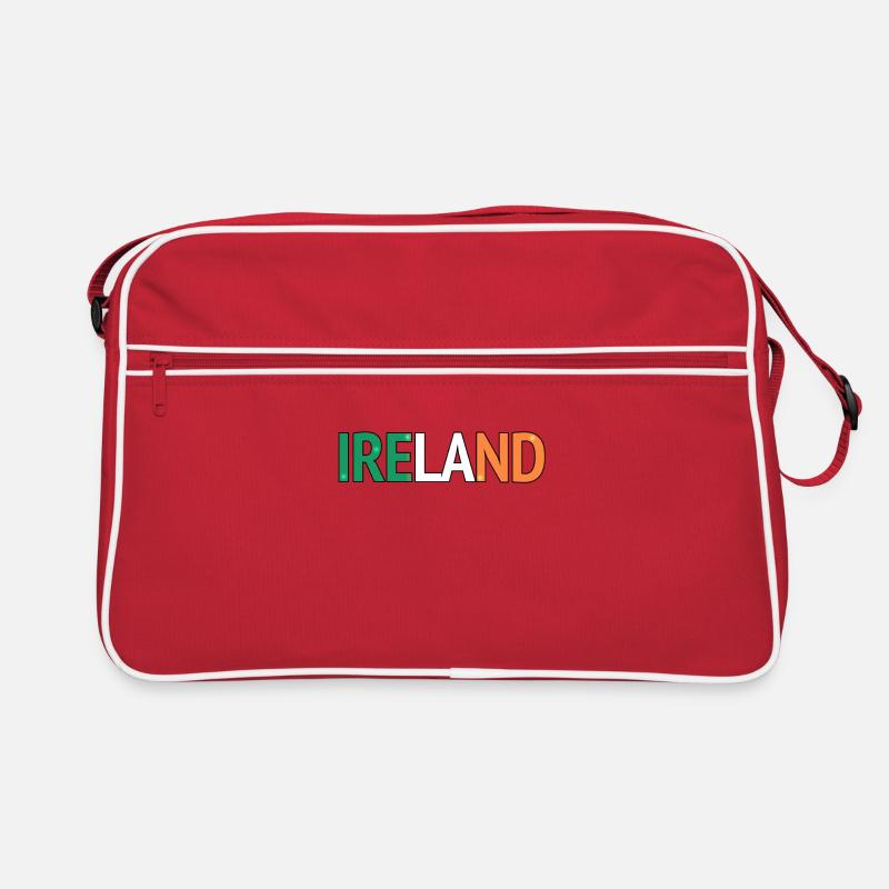 Ireland Color Block Typography Retro Bag