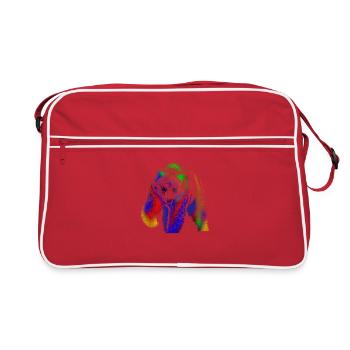 Bear - Retro Bag - red/white - Front