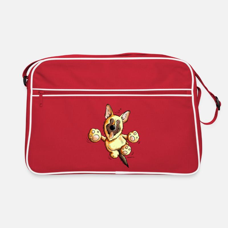 Funny German Shepherd Retro Bag