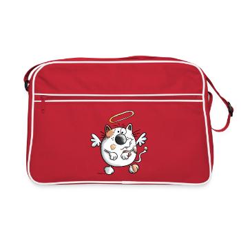 Angel Cat - Retro Bag - red/white - Front