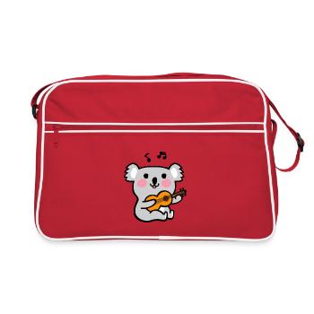 Koala Guitar Serenade - Retro Bag - red/white - Front