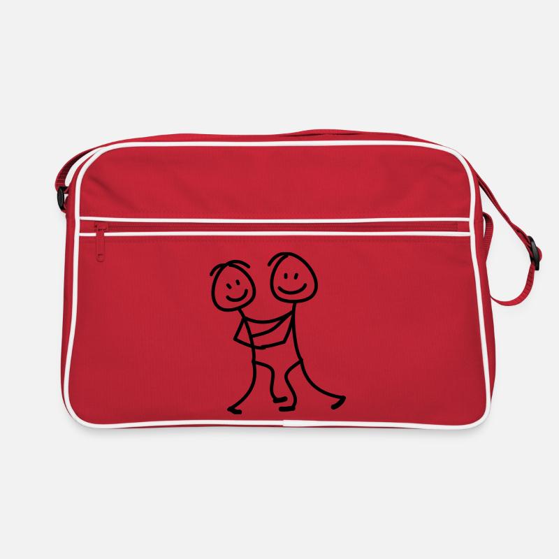 tanzen - Retro Tasche - Rot/Weiß
