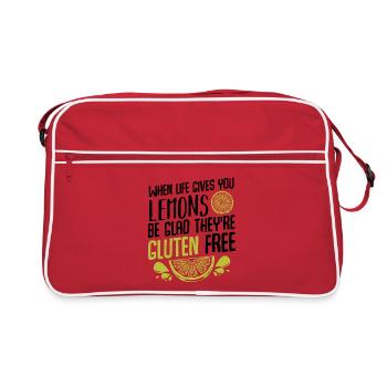 Gluten Free Lemon Lime Graphic - Retro Bag - red/white - Front