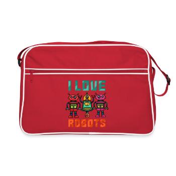 Roboter Robot - Retro Bag - red/white - Front