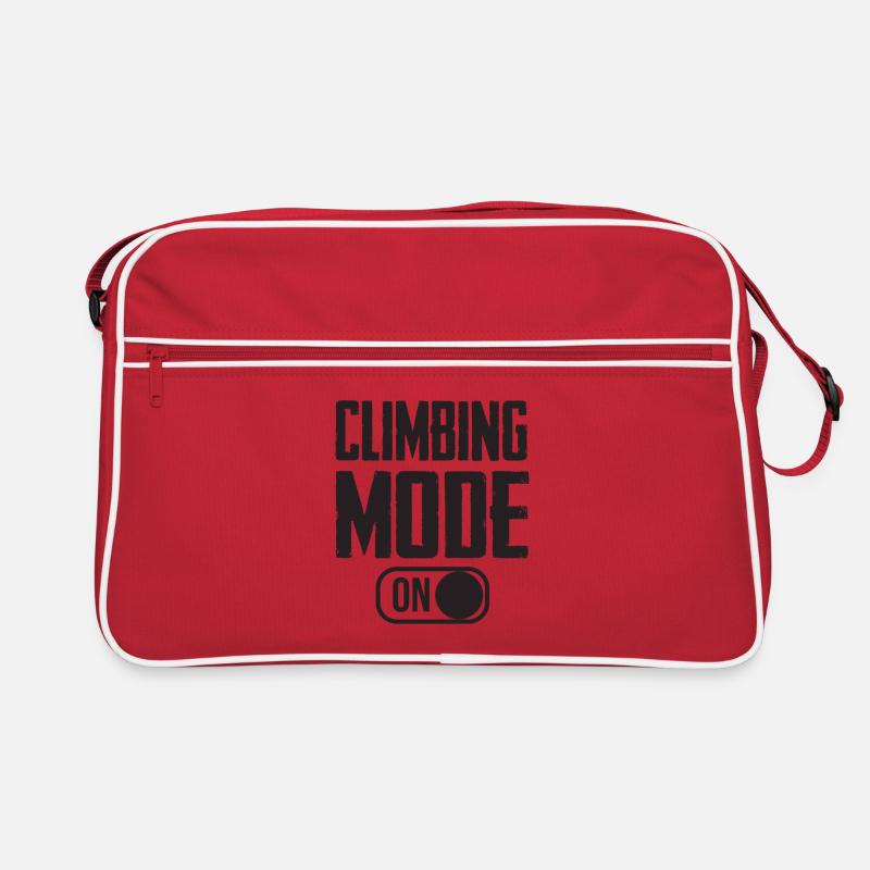 Climbing Mode Turn On Typography Retro Bag