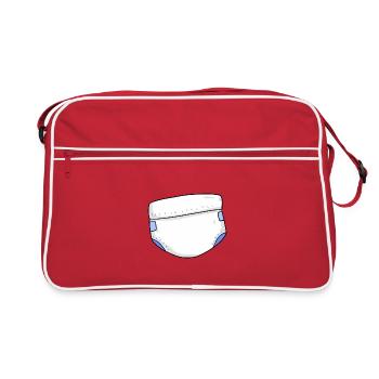 Couches pour bébé - Sac Retro - rouge/blanc - Devant