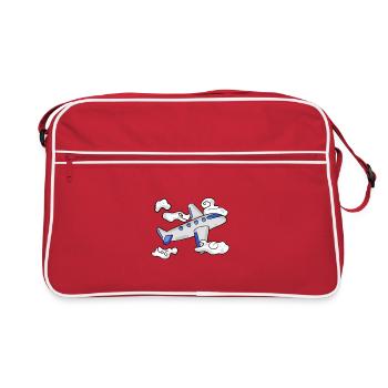 airplane - Retro Bag - red/white - Front