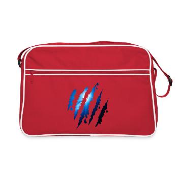 Ozian Scratch Trail Underwater Scratches - Retro Bag - red/white - Front