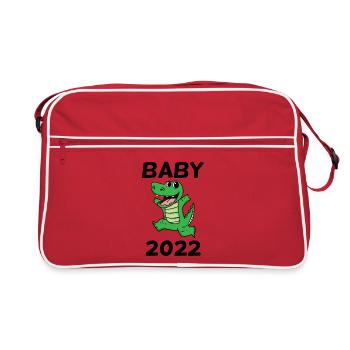 Bébé 2022 - Nouveau-Né 2022 Cadeau de bébé - Sac Retro - rouge/blanc - Devant