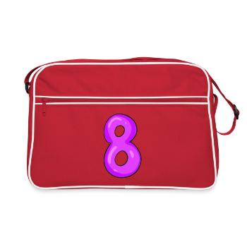 8 - Retro Bag - red/white - Front
