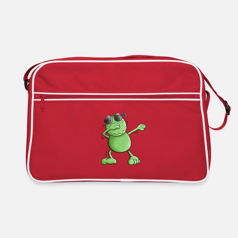 Grenouille cool avec des lunettes de soleil Make the Dab Dance Sac Retro