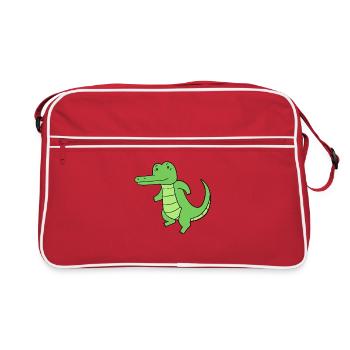 Crocodile - Sac Retro - rouge/blanc - Devant