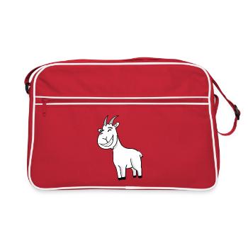 Goat Buck - Retro Bag - red/white - Front