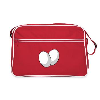 Oeuf - Sac Retro - rouge/blanc - Devant